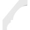 Ekena Millwork 3 1/2-in. W x 30-in. D x 36-in. H Balboa Architectural Grade PVC Knee Brace BRCP035X30X36BOA - alternate 3